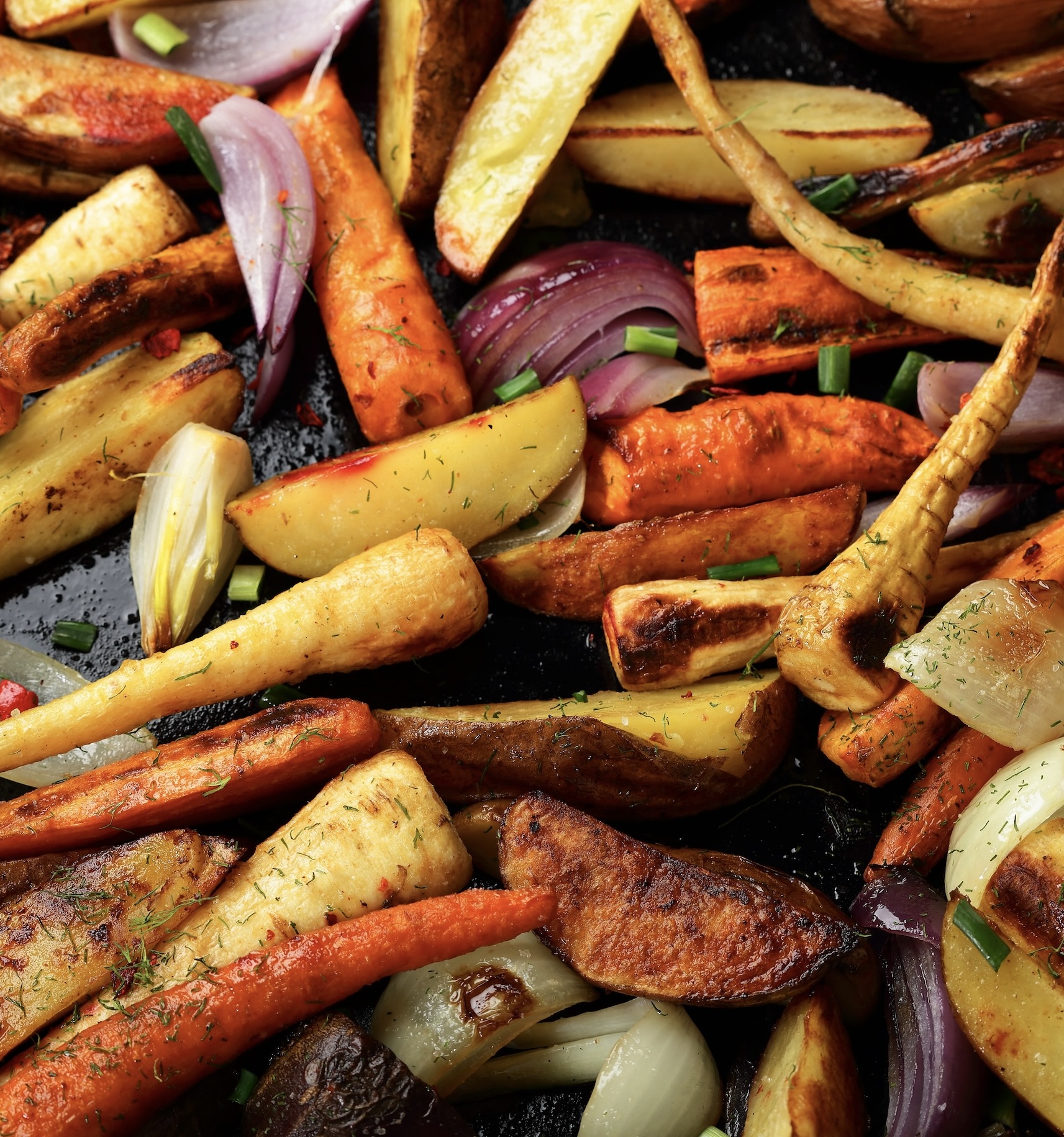 Kartoffeln vom Blech