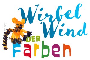 Ausstellung Wirbelwind der Farben - ein Tiger sitzt auf den Buchstaben