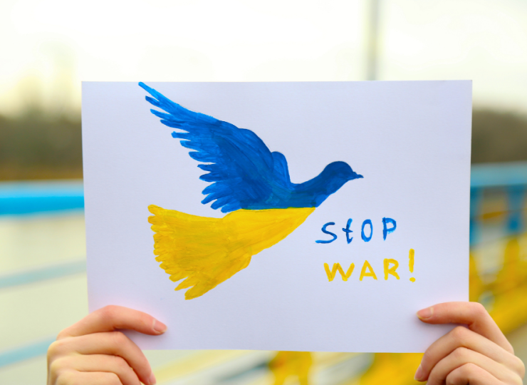 Für Frieden und gegen Krieg in der Ukraine