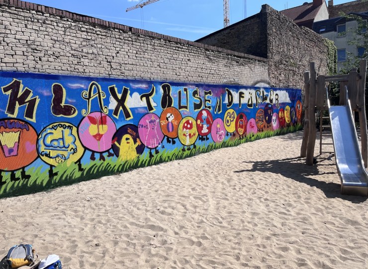 Neues Graffiti für den Klax Kindergarten Tausendfüßler