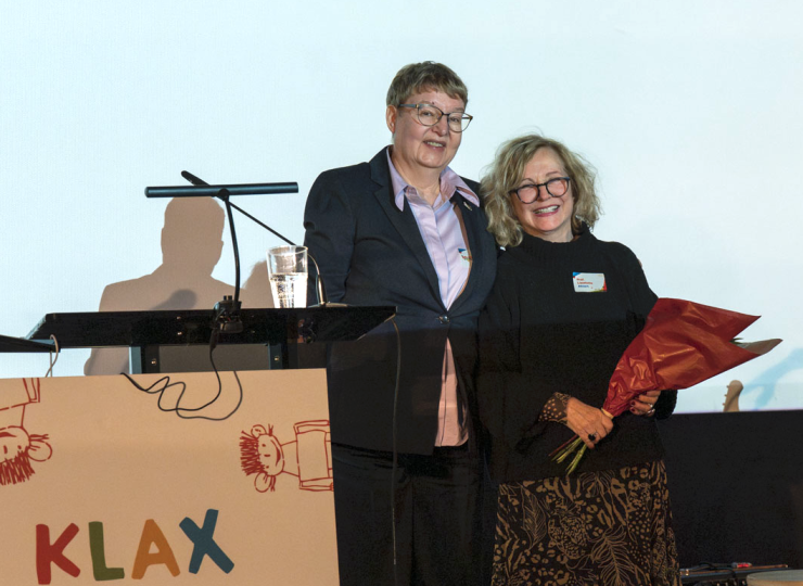 Prof. Lieselotte Ahnert und Antje Bostelmann